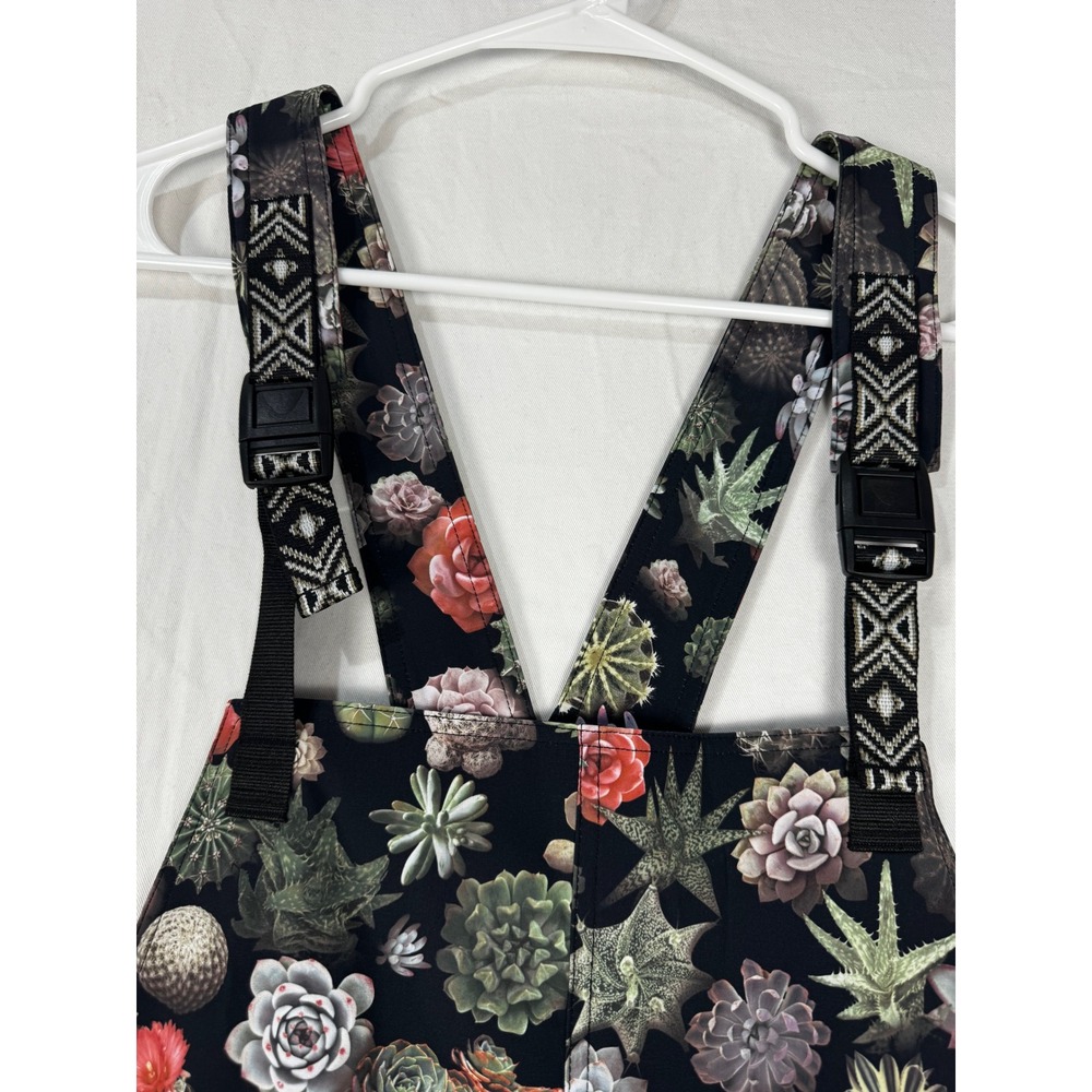 KAVU San Blas Greenhouse Overalls XL Black Succulent Cactus Print NWT 6094-856-4 - Picture 8 of 11